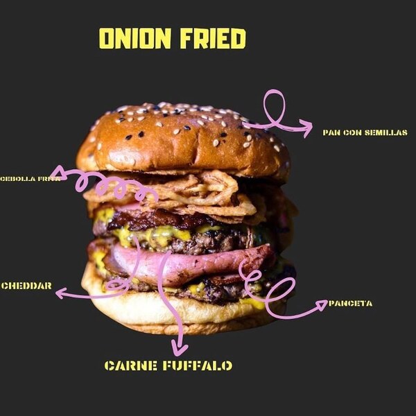 Hamburguesa Onion Fried