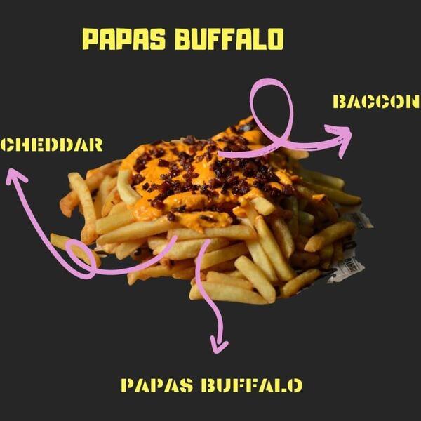 Papas con cheddar